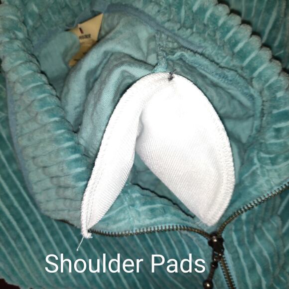 Woolrich Corduroy Jacket Women's S Aquifer Aqua Blue Wide Wale Pockets Zip Up - Picture 10 of 16